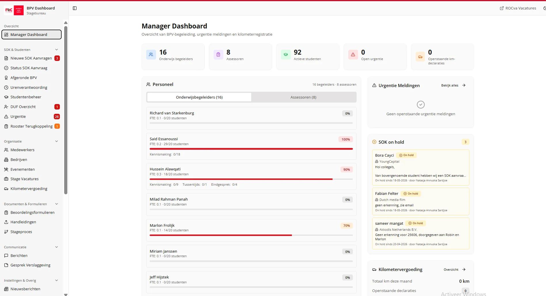 Manager Dashboard